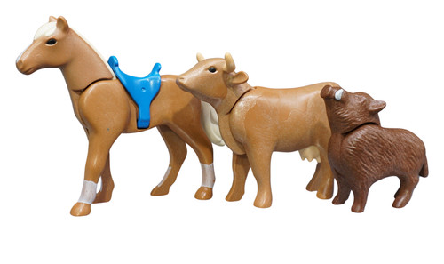 Playmobil cheval vache ferme
