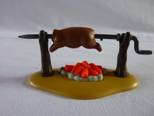 Playmobil tourne broche feu - playmobil,
