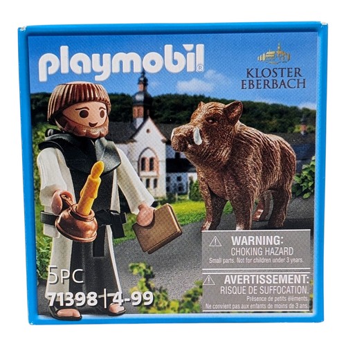 Playmobil figurine moine blanc